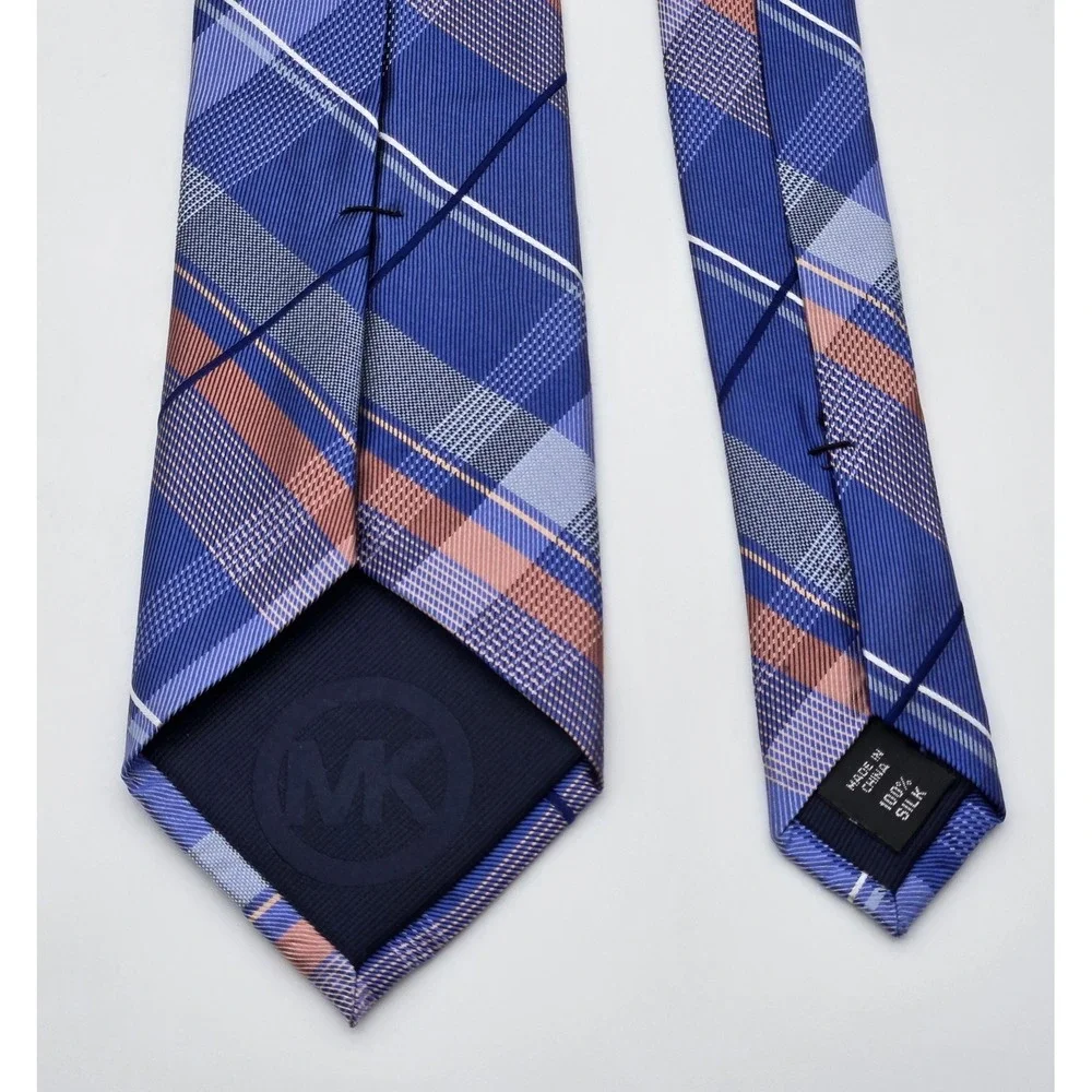 Michael Kors Silk Tie Mens Blue‎ Stripes Designer Formal Dress Neckwear 60x3
